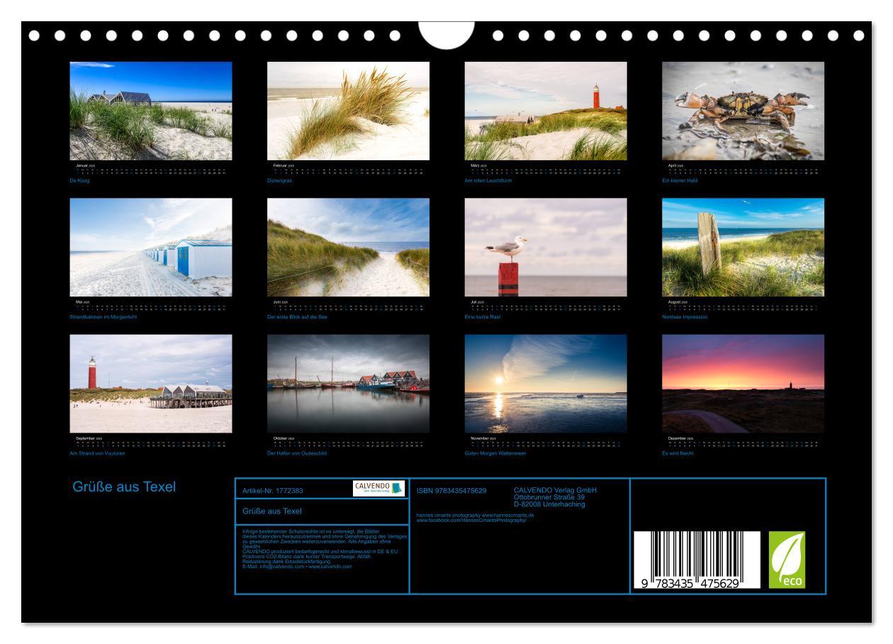 Bild: 9783435475629 | Grüße aus Texel (Wandkalender 2025 DIN A4 quer), CALVENDO...