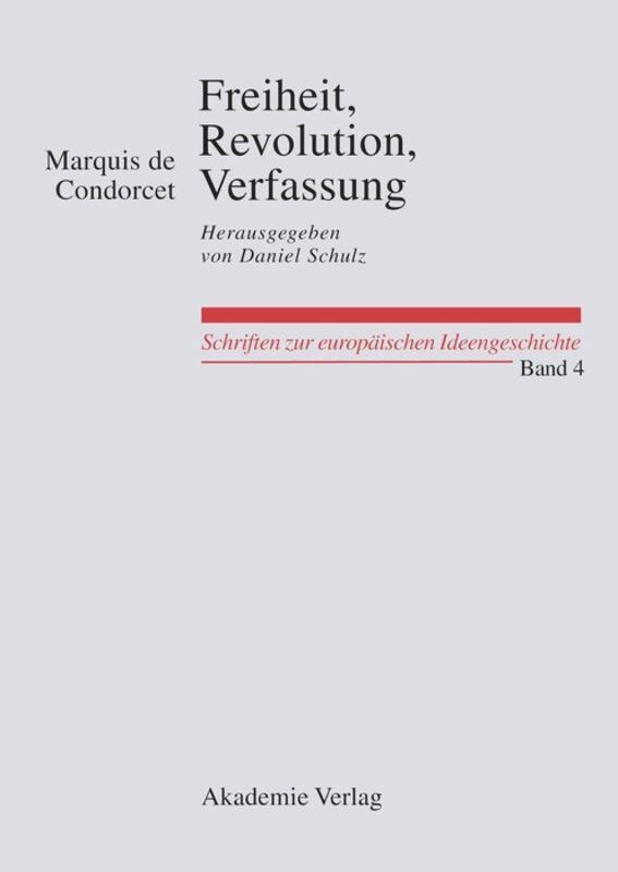 Cover: 9783050044613 | Freiheit, Revolution, Verfassung. Kleine politische Schriften | Buch