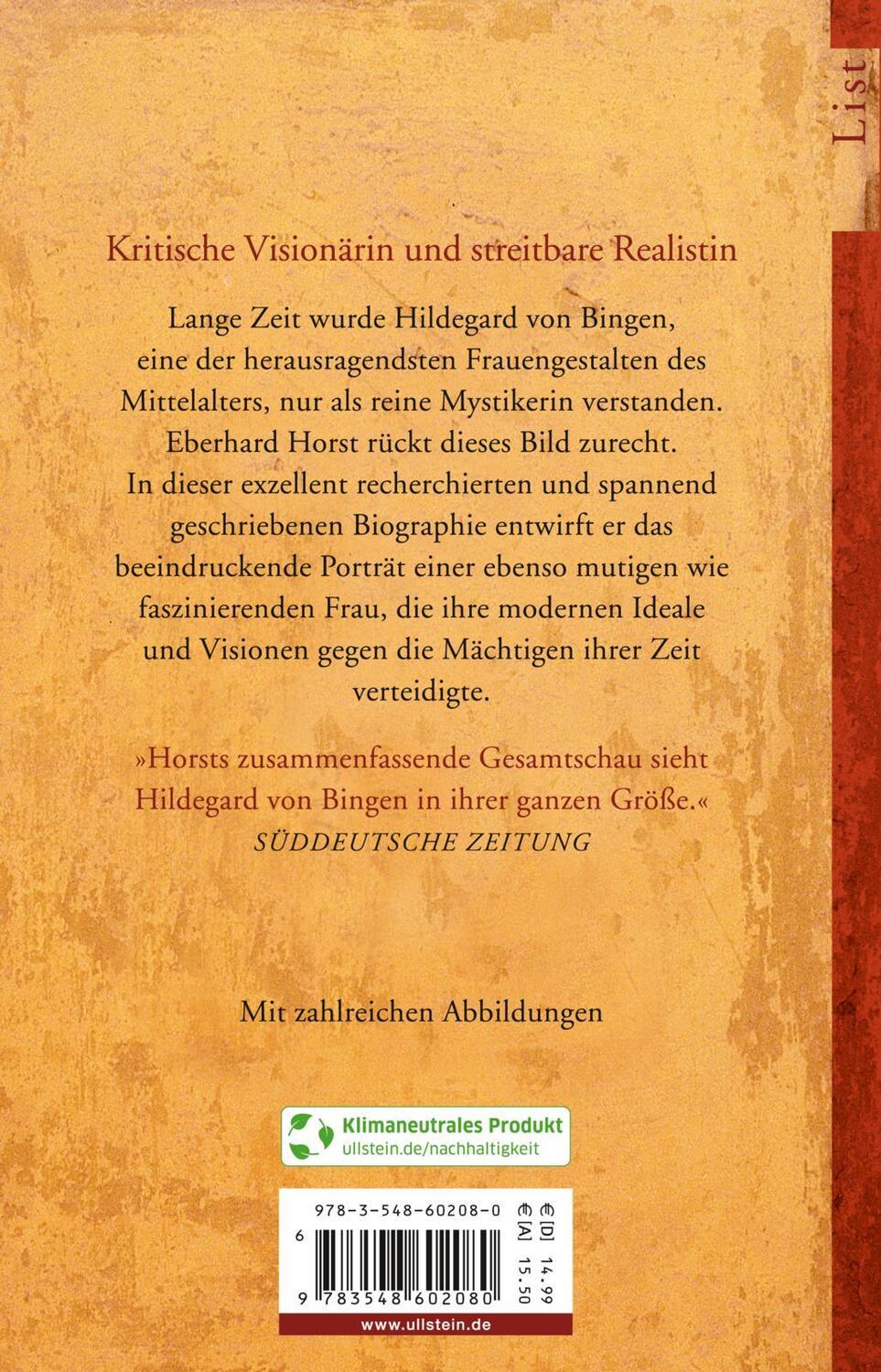 Rückseite: 9783548602080 | Hildegard von Bingen | Eberhard Horst | Taschenbuch | Deutsch | 2002