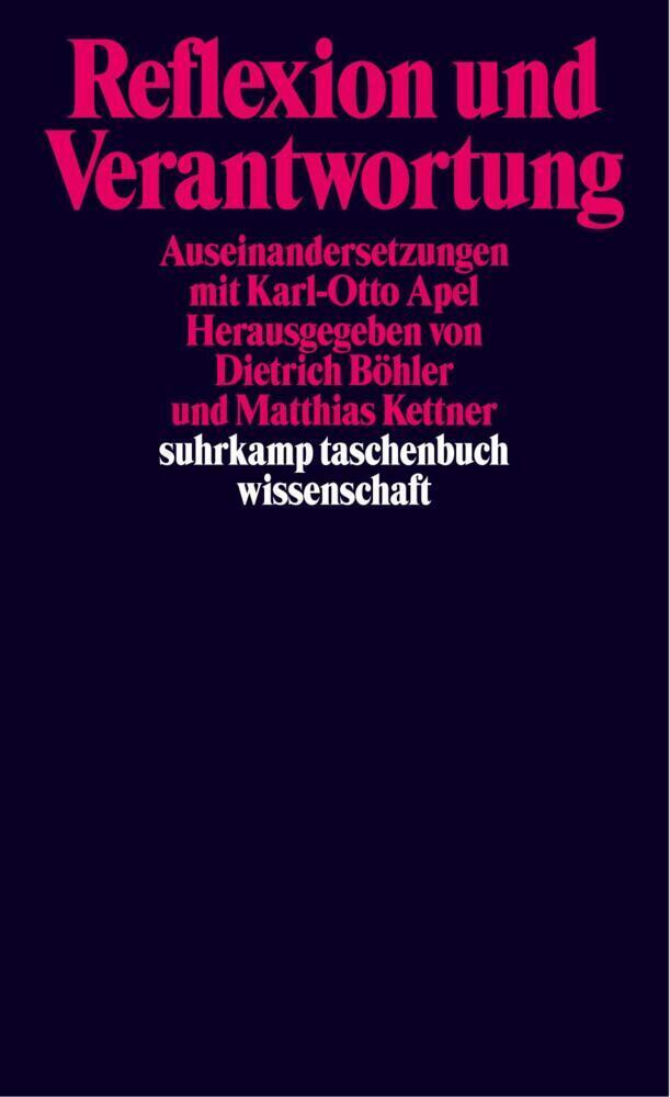 Cover: 9783518292181 | Reflexion und Verantwortung | Auseinandersetzungen mit Karl-Otto Apel