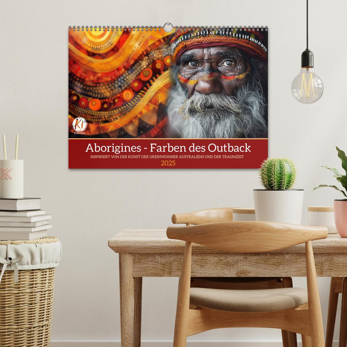 Bild: 9783383819155 | Aborigines - Farben des Outback (Wandkalender 2025 DIN A3 quer),...