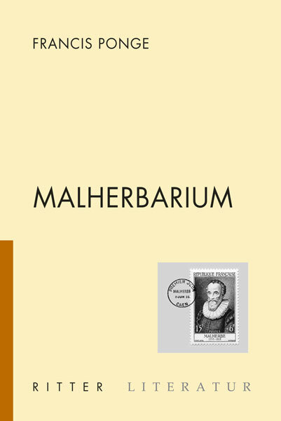 Cover: 9783854153375 | Malherbarium | Francis Ponge | Ritter Literatur | Ritter