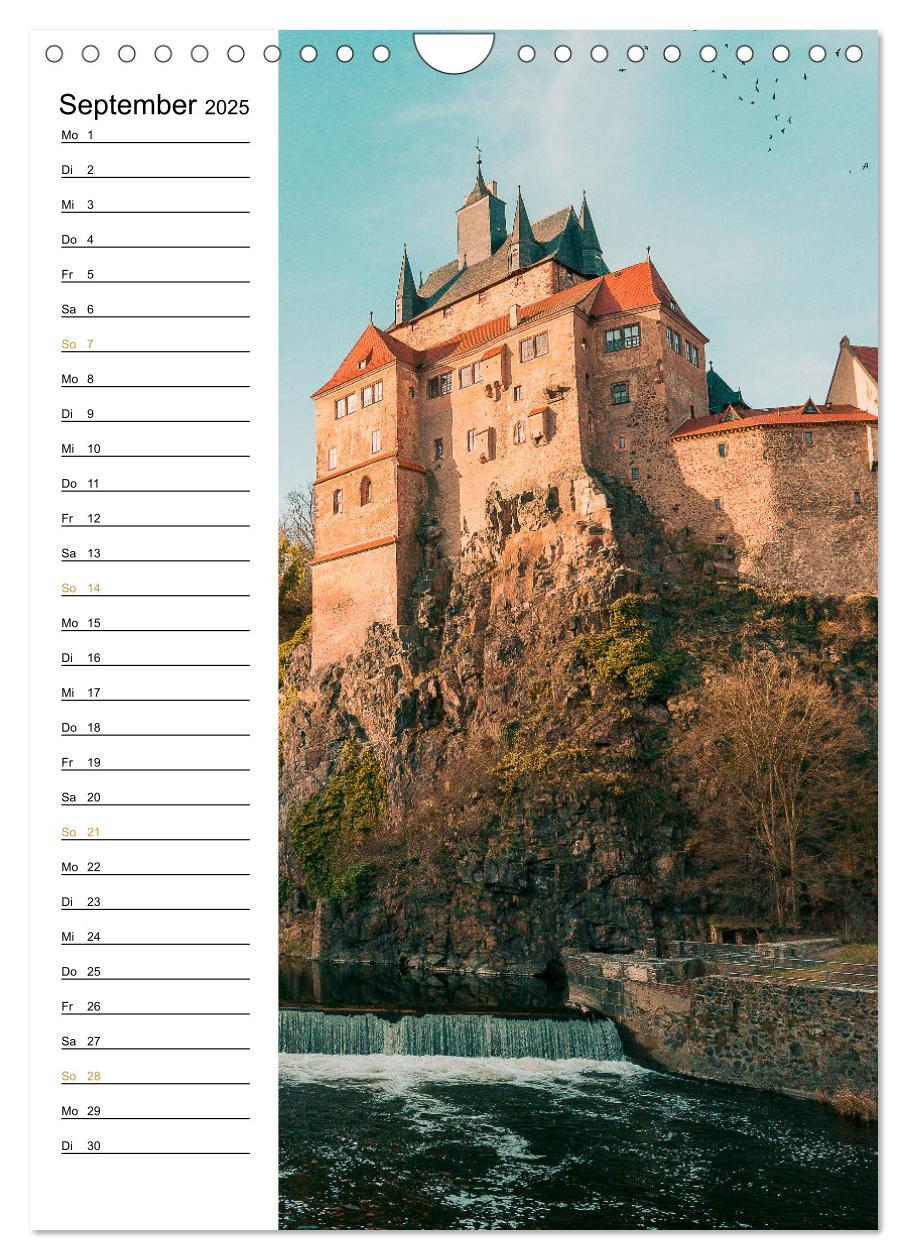 Bild: 9783435882915 | Sachsens Burgen und Schlösser - Beschreibbarer Kalender mit...