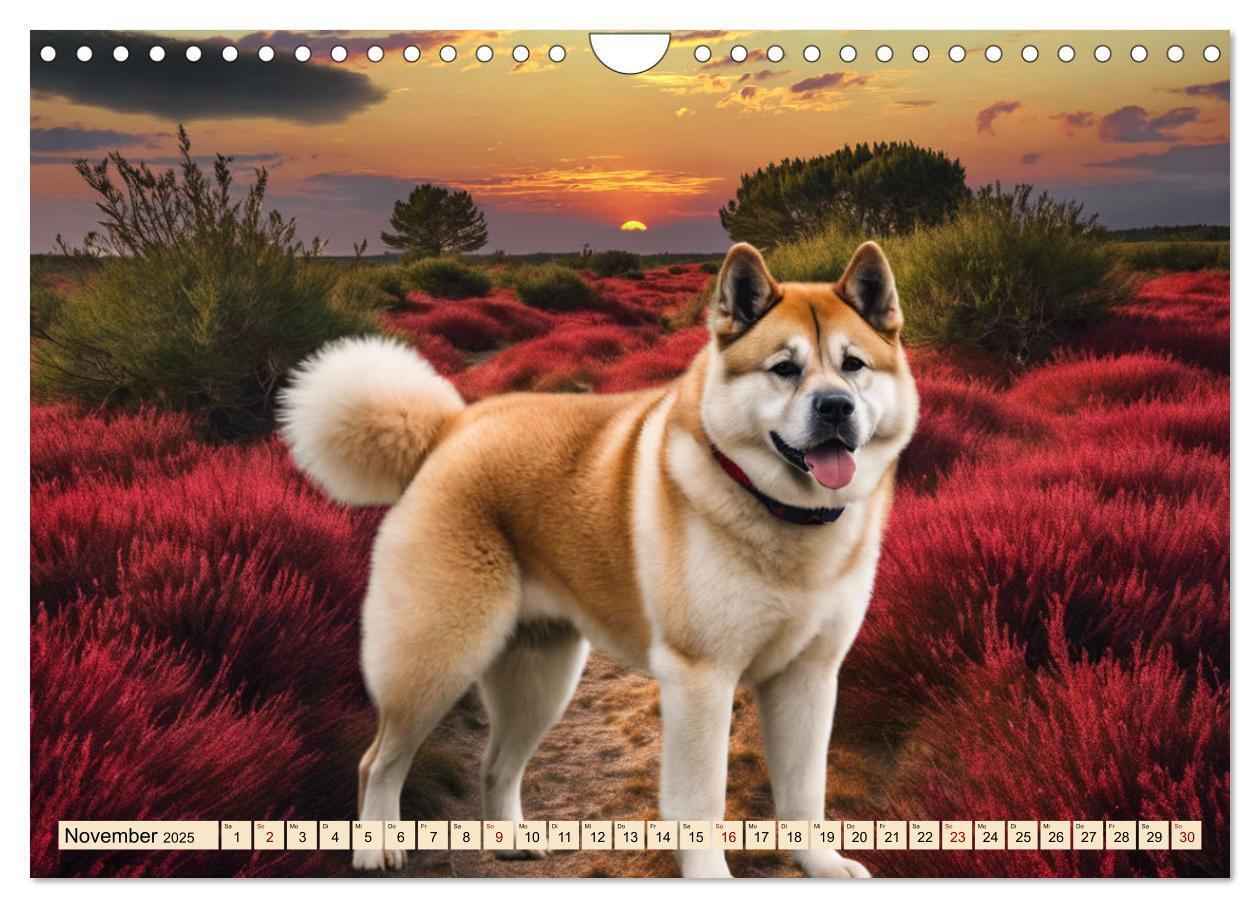 Bild: 9783457071649 | Akita Inu - Inbegriff der Treue (Wandkalender 2025 DIN A4 quer),...