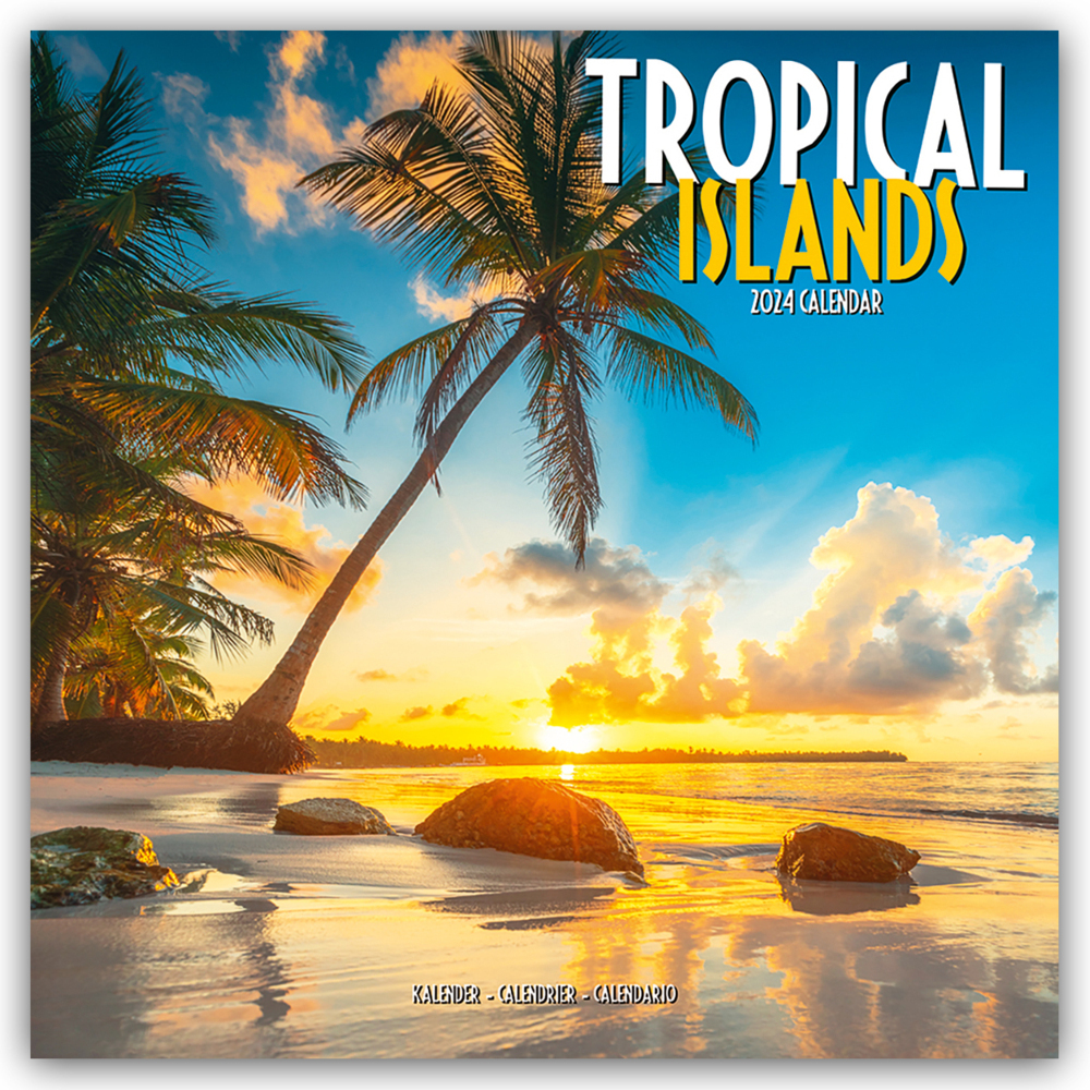 Cover: 9781804601983 | Tropical Islands - Tropische Inselparadiese 2024 - 16-Monatskalender