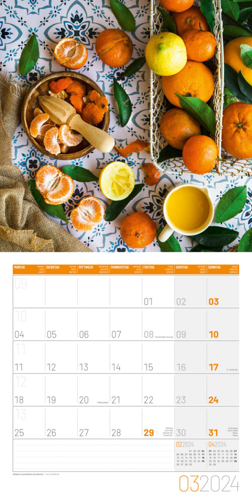 Bild: 9783838444291 | Food Kalender 2024 - 30x30 | Ackermann Kunstverlag | Kalender | 28 S.