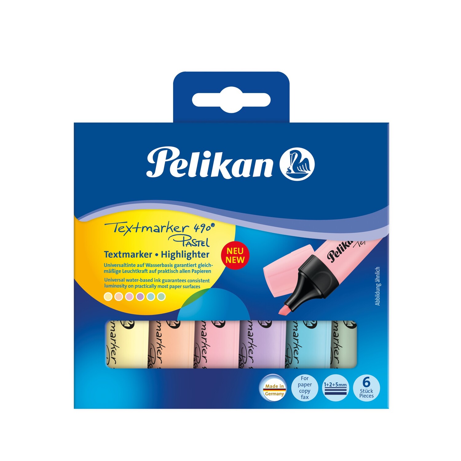 Cover: 4012700817327 | Pelikan Textmarker 490 Pastel 6er Set | 817325 | 2019 | Pelikan