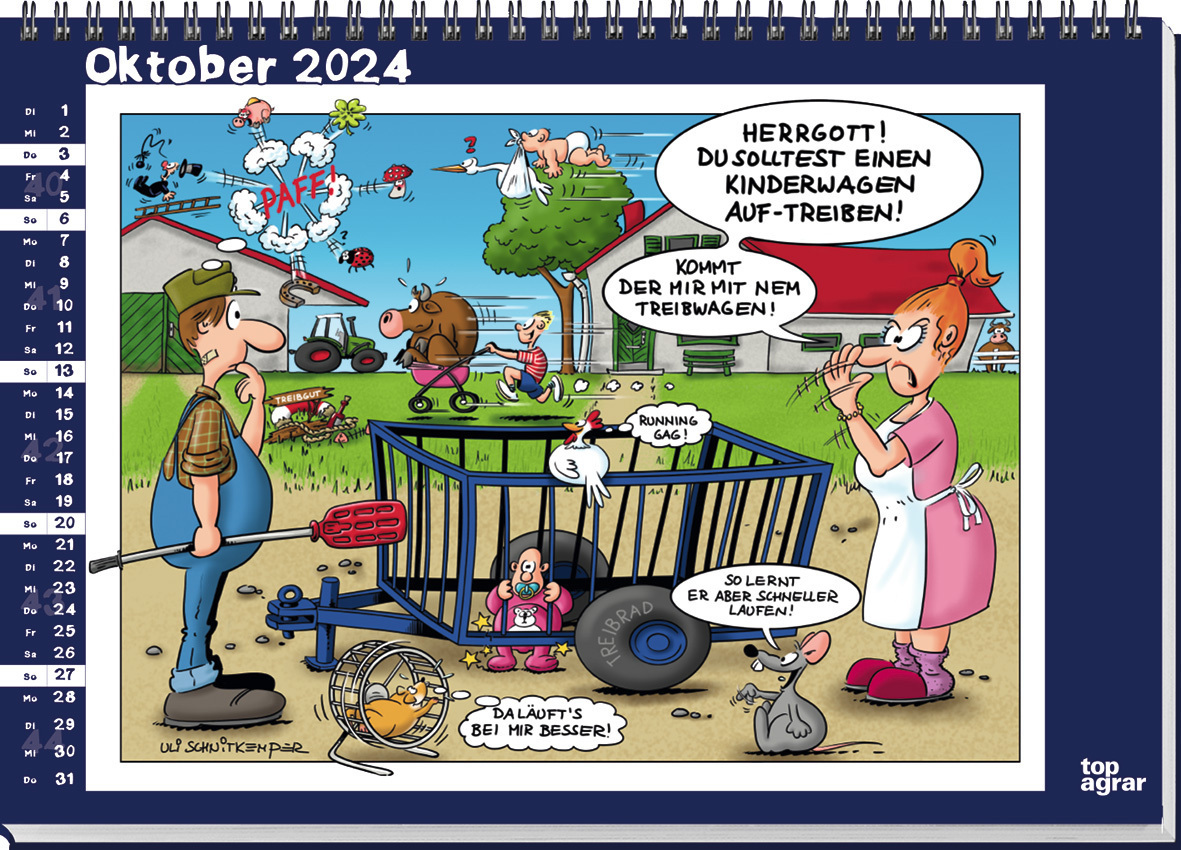 Bild: 9783784357744 | Das Jahr des Bauern 2024 | Uli Schnitkemper | Kalender | 12 S. | 2024