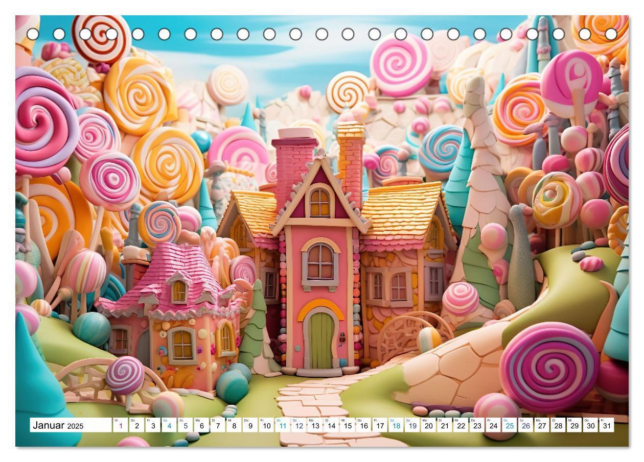 Bild: 9783383814747 | Zuckerträume im Candyland (Tischkalender 2025 DIN A5 quer),...