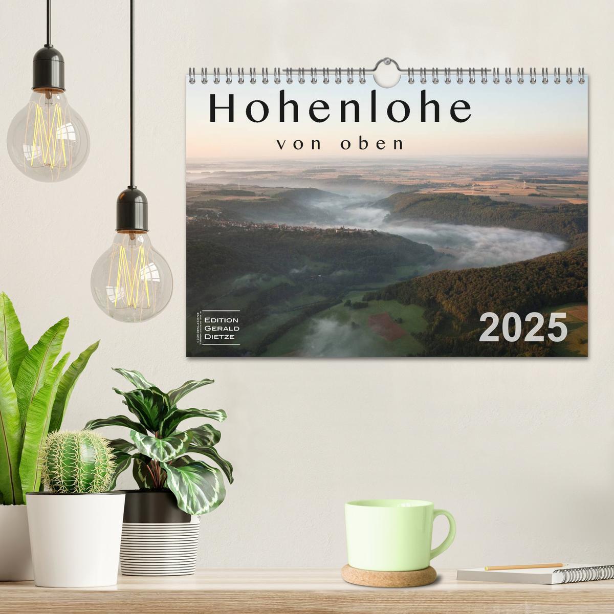 Bild: 9783435633500 | Hohenlohe von oben (Wandkalender 2025 DIN A4 quer), CALVENDO...