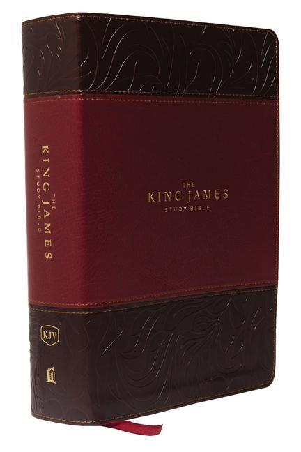 Cover: 9780718079789 | KJV, The King James Study Bible, Leathersoft, Burgundy, Red Letter,...