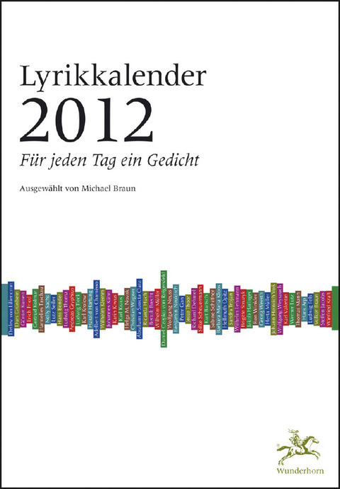 Cover: 9783884233658 | Der Deutschlandfunk-Lyrikkalender 2012 | Michael Braun | Kalender