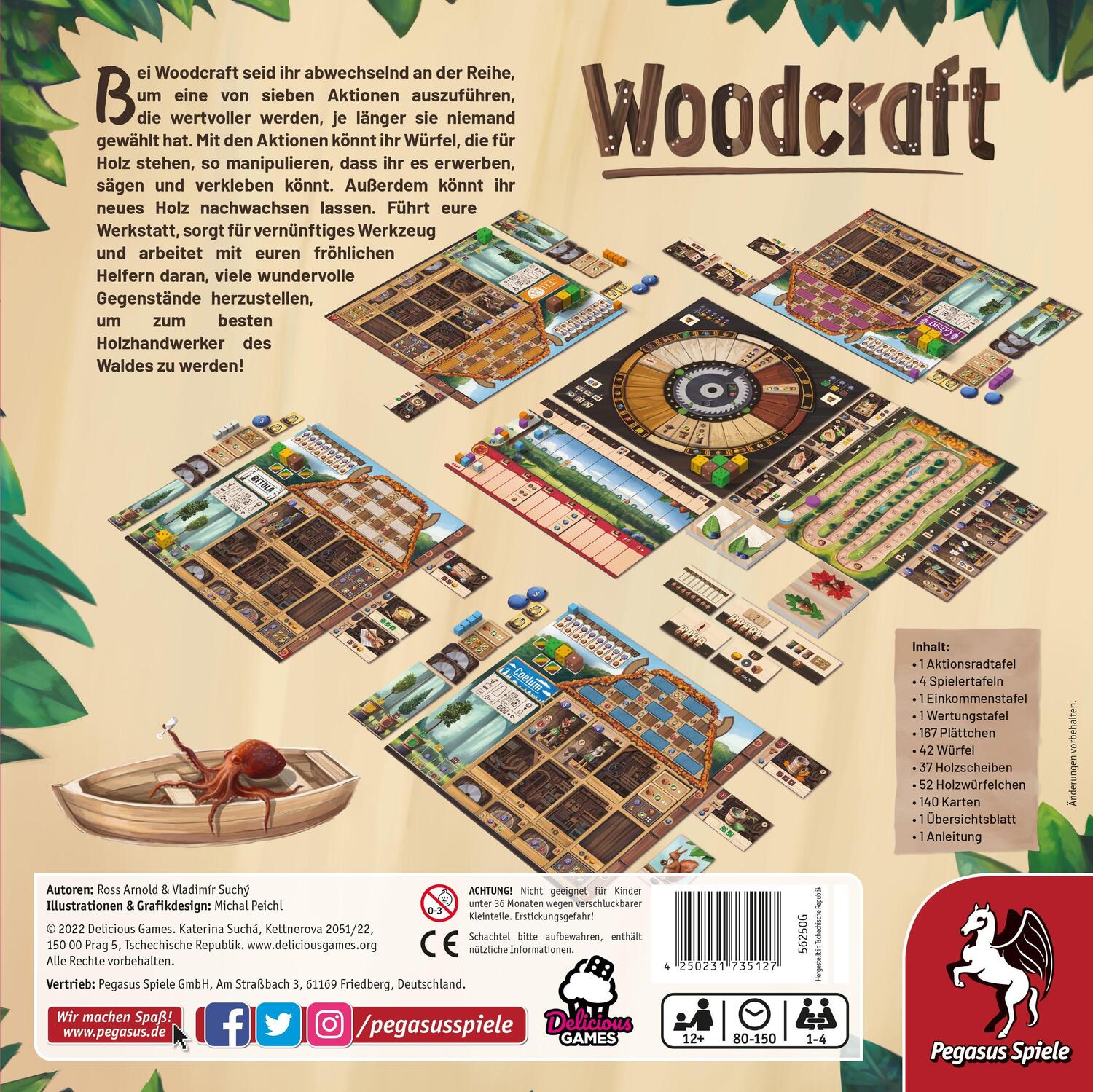 Bild: 4250231735127 | Woodcraft | Spiel | Deutsch | 2022 | Pegasus | EAN 4250231735127