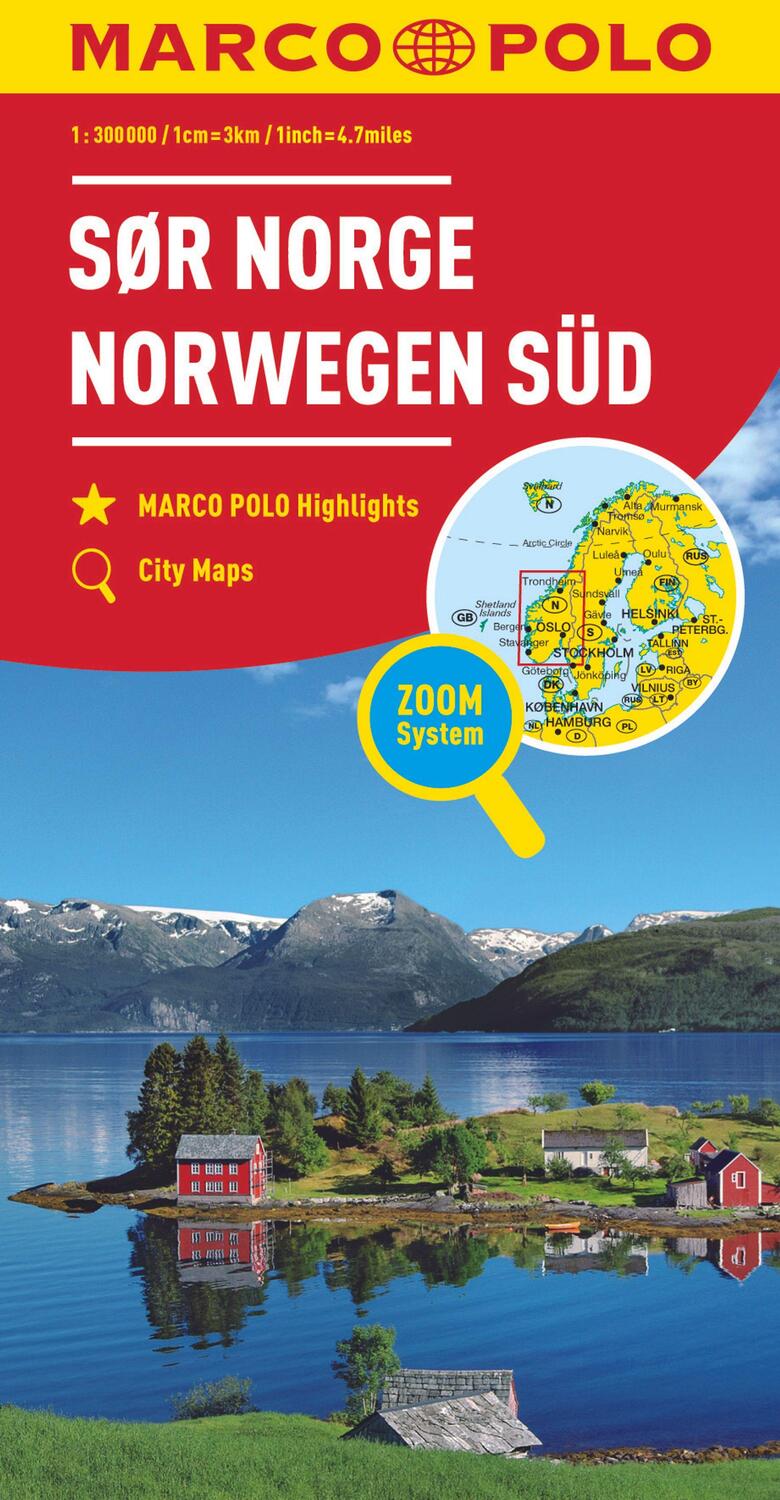Cover: 9783829738866 | MARCO POLO Regiokarte N Norwegen Süd 1:325 000 | (Land-)Karte | 2020