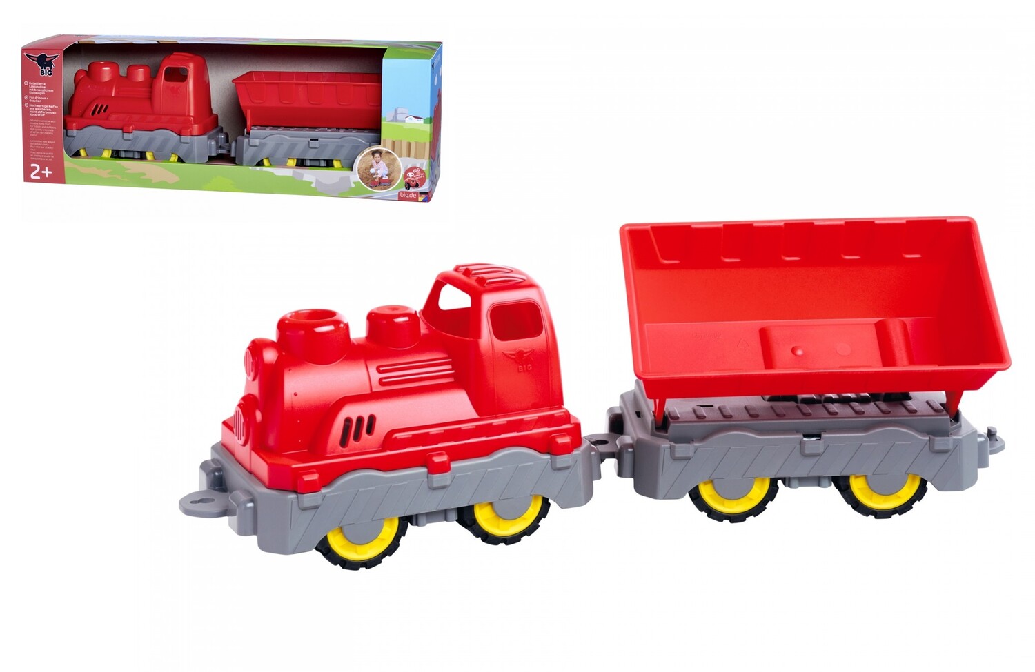 Cover: 4004943557849 | BIG 800055784 - BIG Power Worker Mini Zug mit Wagon, Eisenbahn,...