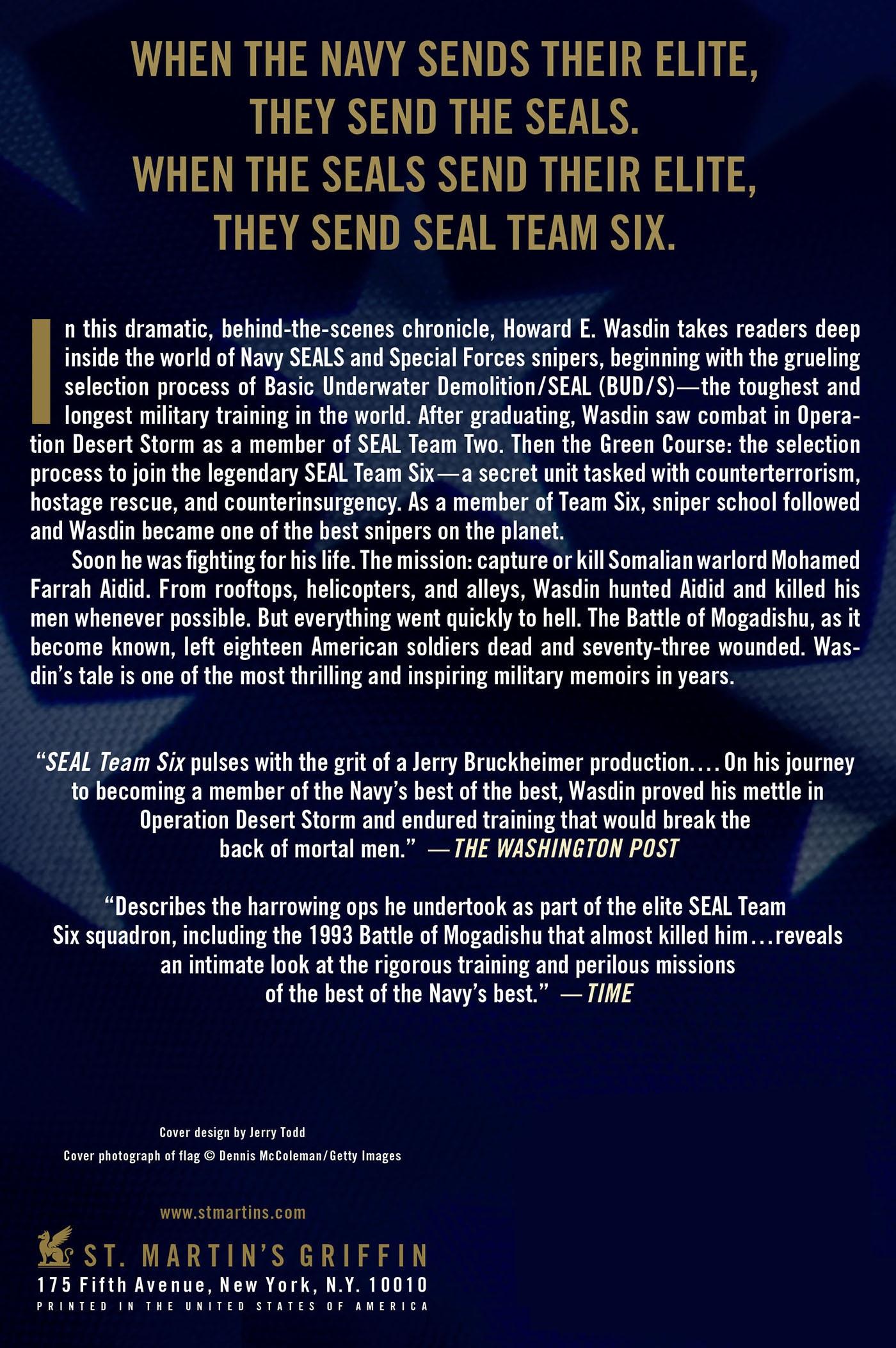 Rückseite: 9781250006950 | Seal Team Six | Memoirs of an Elite Navy Seal Sniper | Wasdin (u. a.)