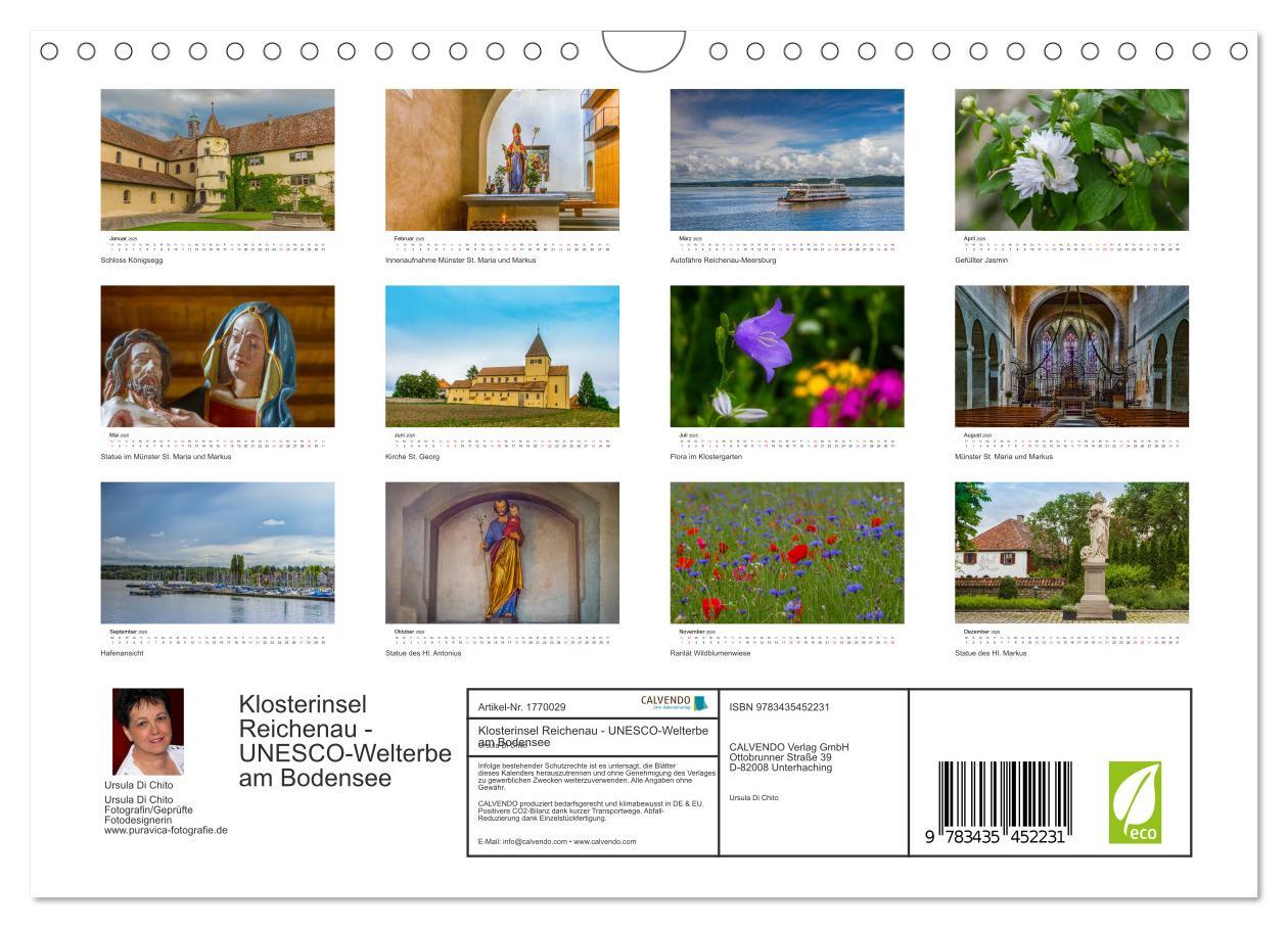 Bild: 9783435452231 | Klosterinsel Reichenau - UNESCO-Welterbe am Bodensee (Wandkalender...