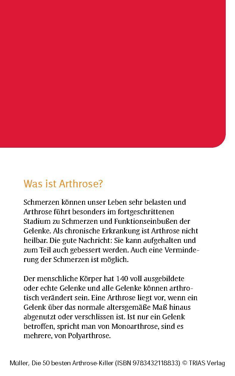 Bild: 9783432118833 | Die 50 besten Arthrose-Killer | Sven-David Müller | Taschenbuch | 2024