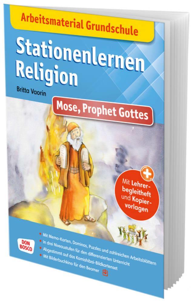 Cover: 9783769825138 | Arbeitsmaterial Grundschule. Stationenlernen Religion: Mose,...