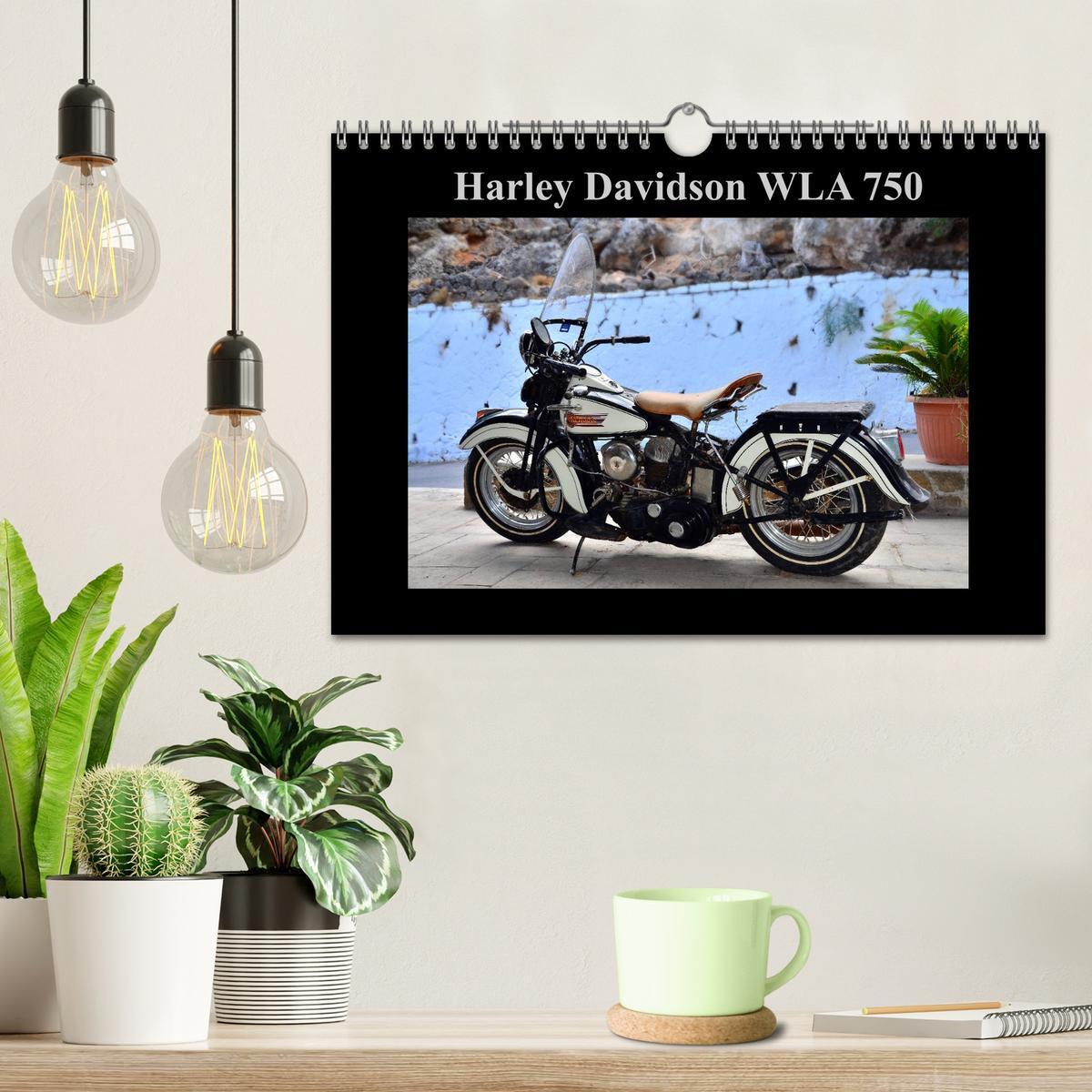 Bild: 9783435646777 | Harley Davidson WLA 750 (Wandkalender 2025 DIN A4 quer), CALVENDO...