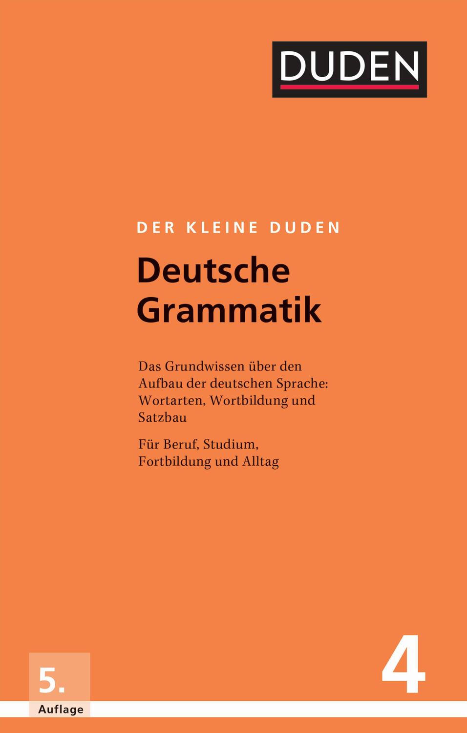 Cover: 9783411055753 | Der kleine Duden - Deutsche Grammatik | Rudolf Hoberg (u. a.) | Buch