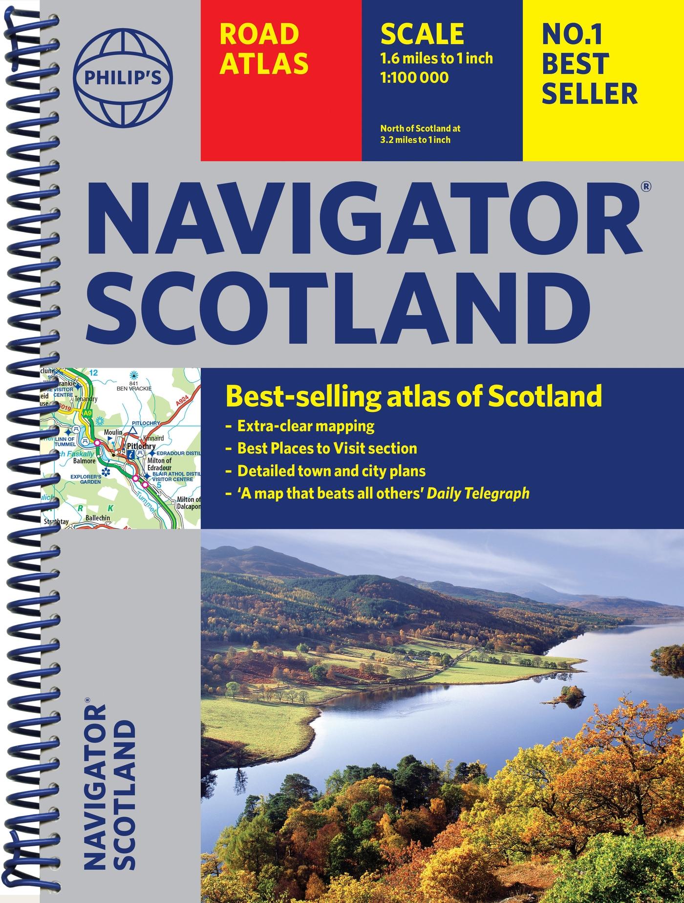 Cover: 9781849077033 | Philip's Navigator Scotland | The Best of Scotland: Spiral | Maps