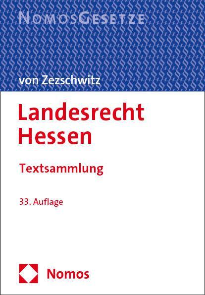 Cover: 9783756010455 | Landesrecht Hessen | Textsammlung - Rechtsstand: 18. August 2023