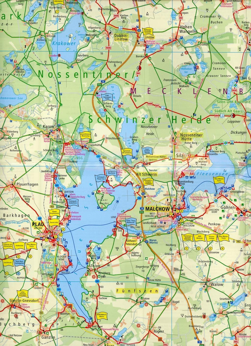 Bild: 9783747301043 | Mecklenburgische Seenplatte 1:100 000 | (Land-)Karte | Radkarte | 2018