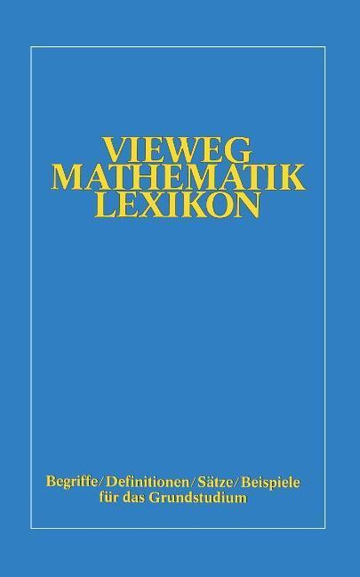 Cover: 9783528063085 | Vieweg-Mathematik-Lexikon | Otto Kerner | Taschenbuch | Paperback