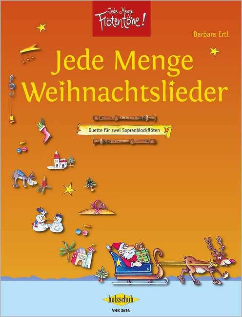 Cover: 4031659036160 | Jede Menge Weihnachtslieder, für zwei Sopranblockflöten | Duette