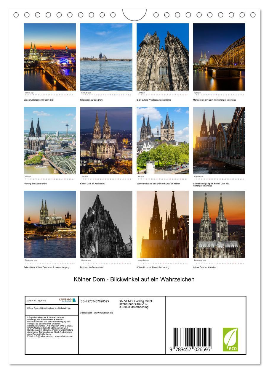 Bild: 9783457026595 | Kölner Dom - Blickwinkel auf ein Wahrzeichen (Wandkalender 2025 DIN...