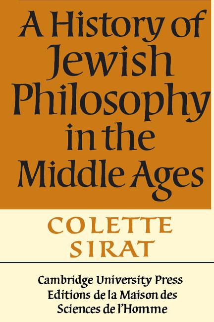 Cover: 9780521397278 | A History of Jewish Philosophy in the Middle Ages | Colette Sirat