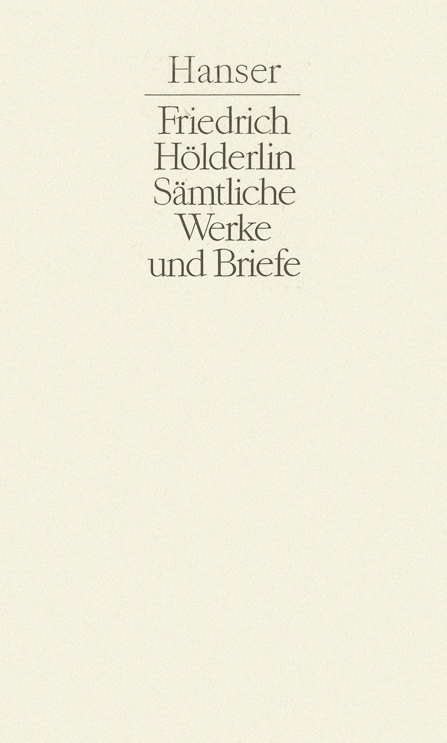 Cover: 9783446172609 | Kommentar | Friedrich Hölderlin | Buch | Deutsch | 1993 | Hanser, Carl