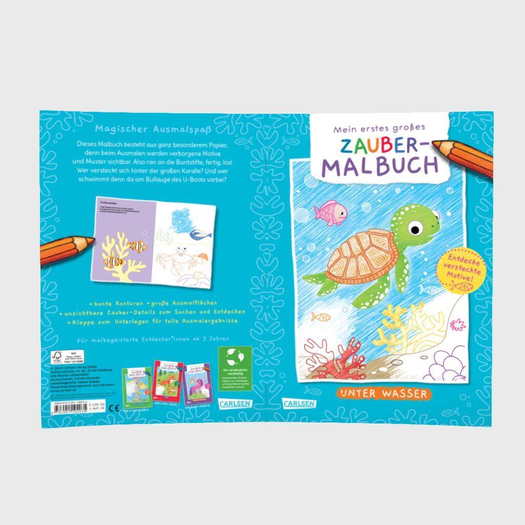 Bild: 9783551192035 | Ausmalbilder für Kita-Kinder: Mein erstes großes Zauber-Malbuch:...