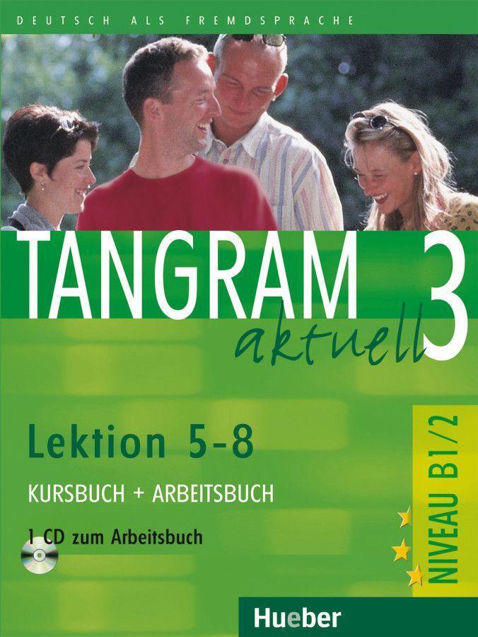 Cover: 9783190018192 | Tangram aktuell 3. Lektionen 5-8. Kursbuch und Arbeitsbuch mit CD