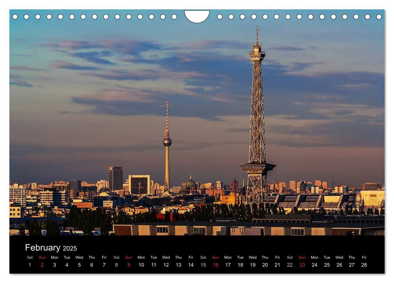 Bild: 9781325962549 | Sunsets of Berlin (Wall Calendar 2025 DIN A4 landscape), CALVENDO...