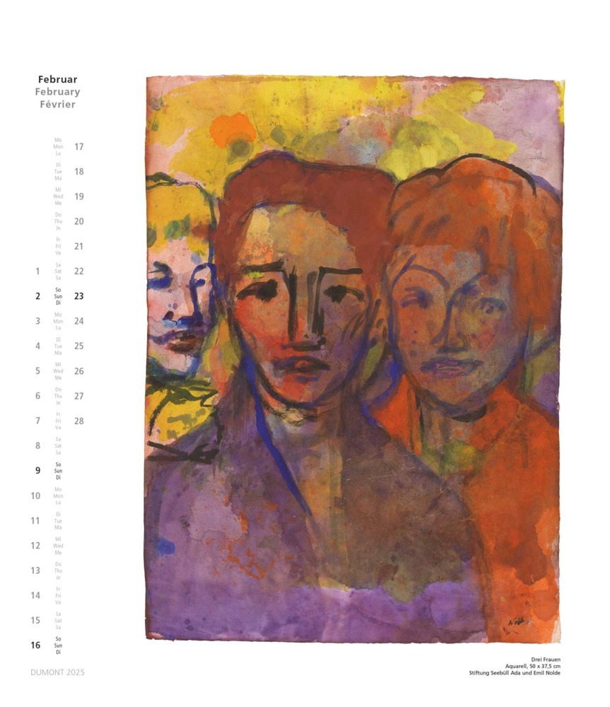 Bild: 4250809652979 | Emil Nolde 2025 - Kunstkalender - Wandkalender im Format 34,5 x 40...