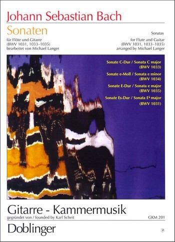 Cover: 9790012186380 | Sonaten für Flöte und Gitarre | Johann Sebastian Bach