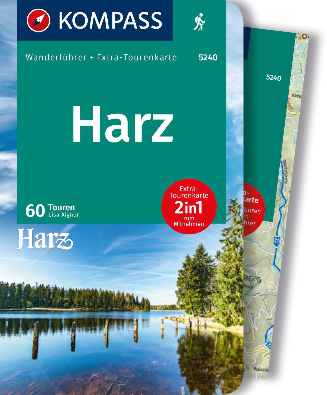 Cover: 9783991218456 | KOMPASS Wanderführer Harz, 60 Touren | Lisa Aigner | Taschenbuch