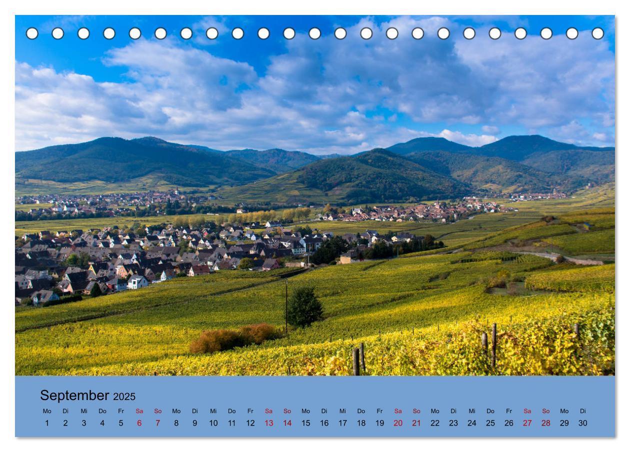 Bild: 9783435348435 | Die Weinstaße im Elsass (Tischkalender 2025 DIN A5 quer), CALVENDO...