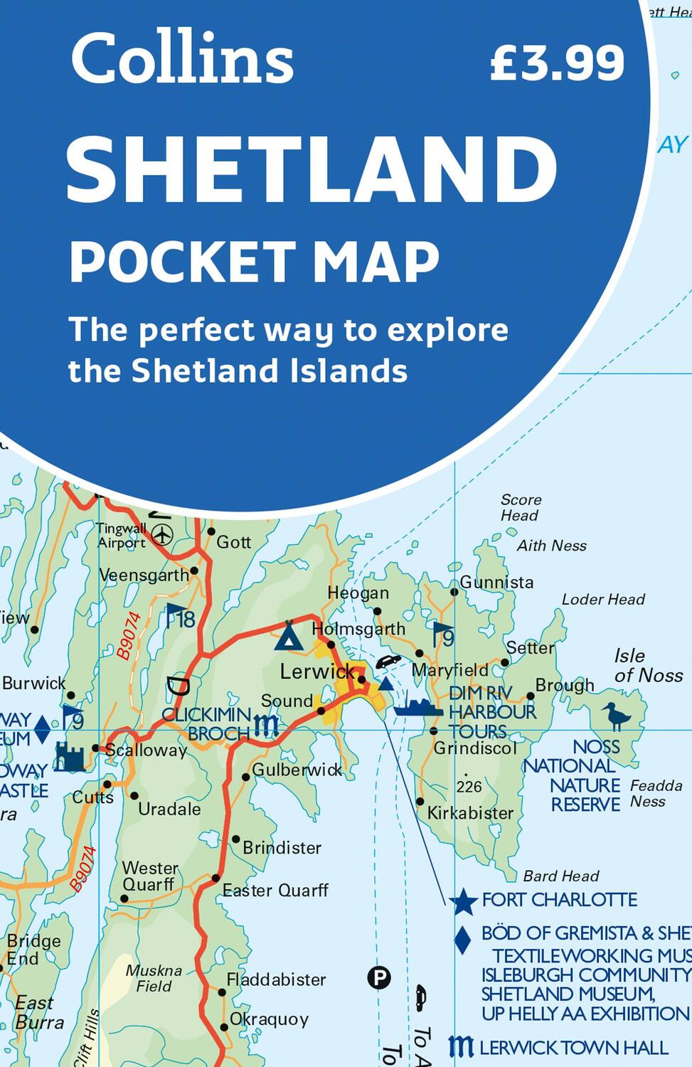 Cover: 9780008520649 | Shetland Pocket Map | The Perfect Way to Explore the Shetland Islands