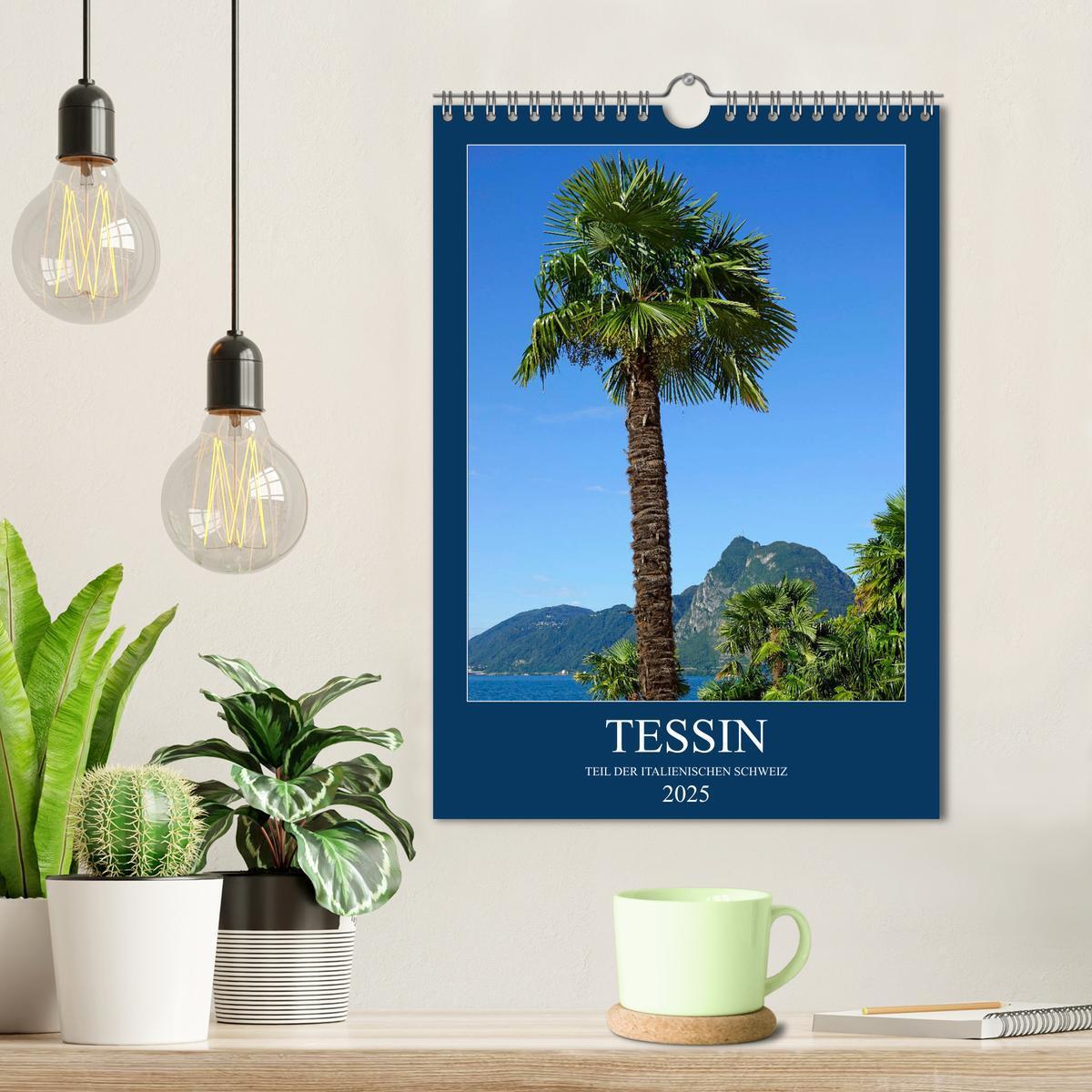 Bild: 9783435975174 | Tessin (Wandkalender 2025 DIN A4 hoch), CALVENDO Monatskalender | 2025