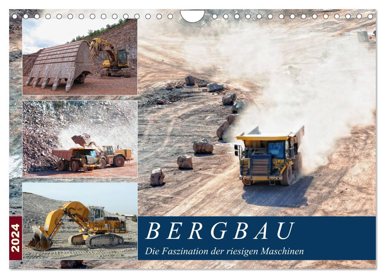 Cover: 9783383153488 | Bergbau - Die Faszination der riesigen Maschinen (Wandkalender 2024...
