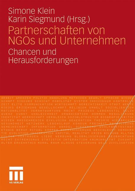 Cover: 9783531170992 | Partnerschaften von NGOs und Unternehmen | Karin Siegmund (u. a.)