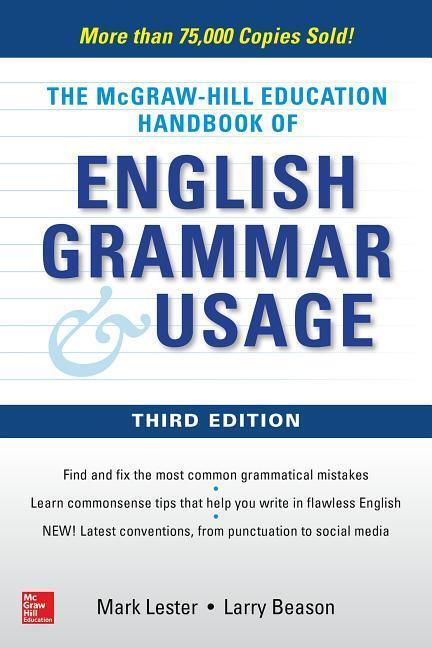 Cover: 9781260121674 | McGraw-Hill Education Handbook of English Grammar & Usage | Lester