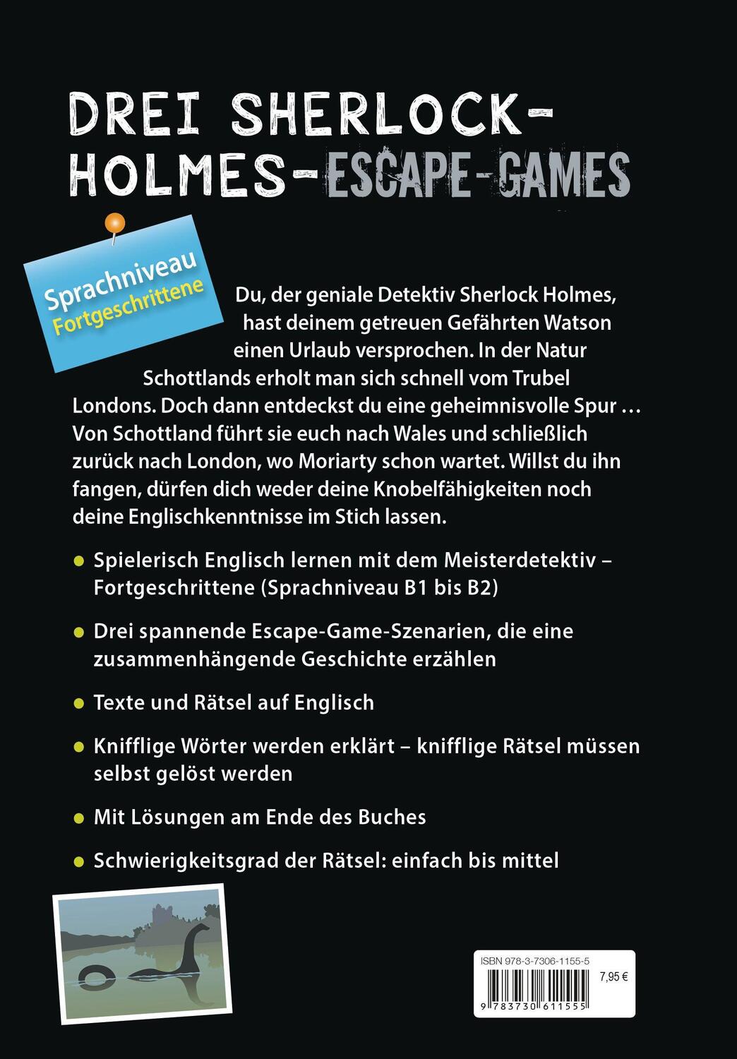 Bild: 9783730611555 | Sherlock Holmes Escape Book. Spielend Englisch lernen - für...