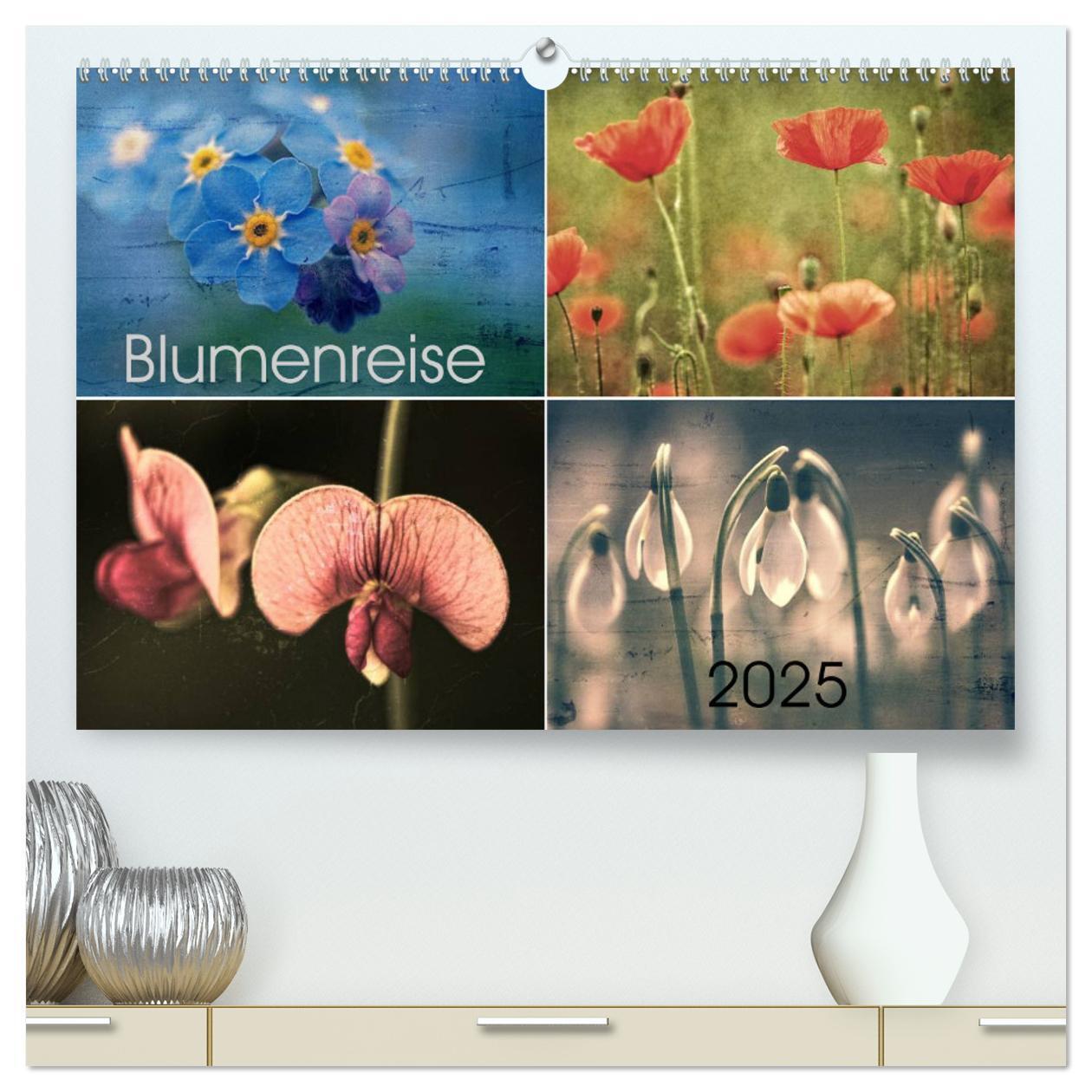 Cover: 9783435602469 | Blumenreise 2025 (hochwertiger Premium Wandkalender 2025 DIN A2...