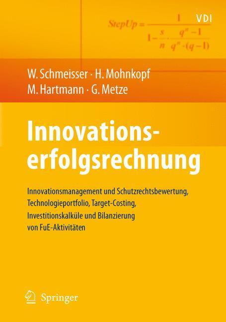 Cover: 9783540776154 | Innovationserfolgsrechnung | Wilhelm Schmeisser (u. a.) | Buch | XIX