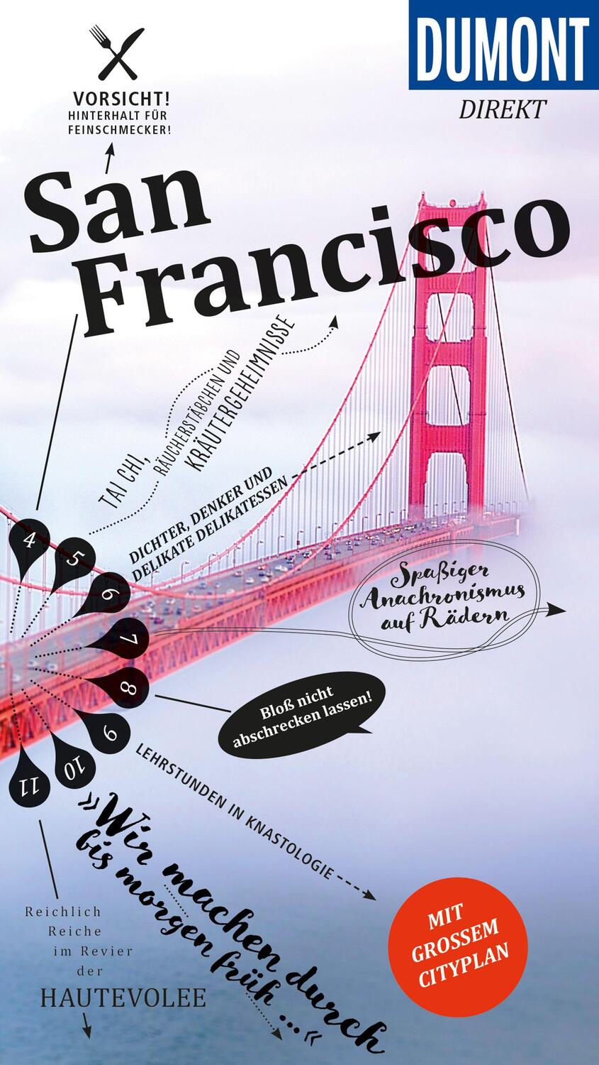 Cover: 9783770184125 | DuMont Direkt Reiseführer San Francisco | Mit großem Faltplan 1:21000