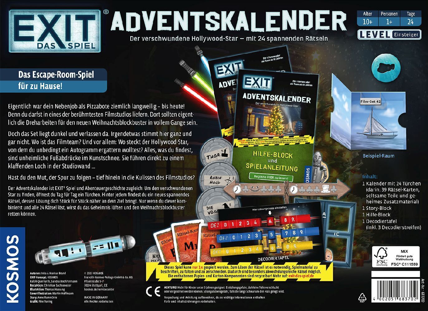 Bild: 4002051683702 | EXIT® - Das Spiel Adventskalender | Spiel | Inka Brand (u. a.) | Spiel